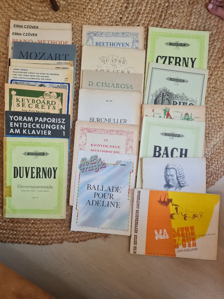 Bladmuziek voor piano, Ophalen, Gebruikt, Klassiek, Overige soorten