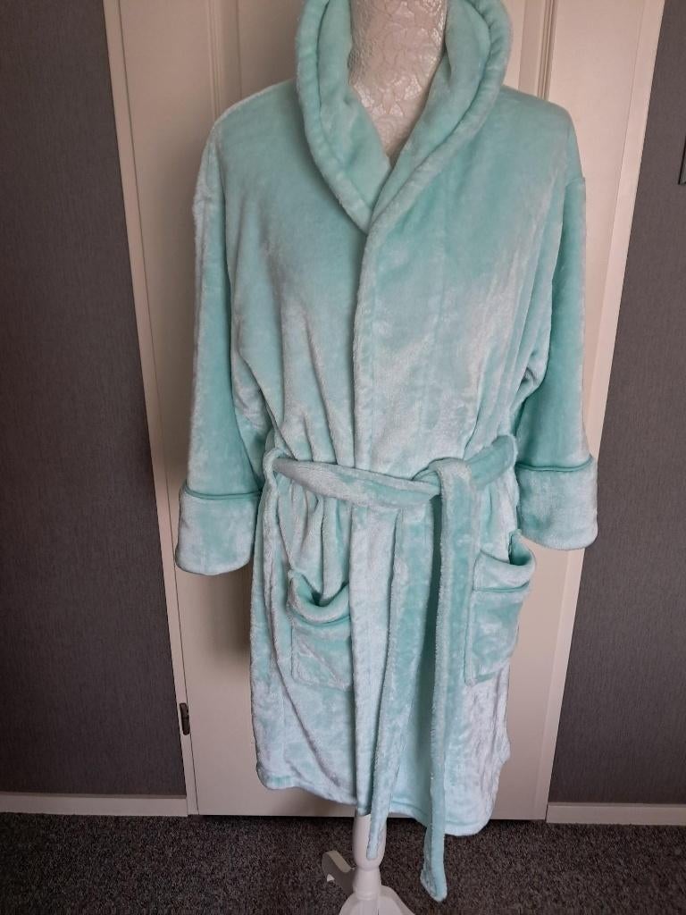 Optidee Optikasjmier Badjas  (L/XL) mintgroen, Kleding | Dames, Pyjama's, Ophalen of Verzenden, Zo goed als nieuw, Maat 46/48 (XL) of groter