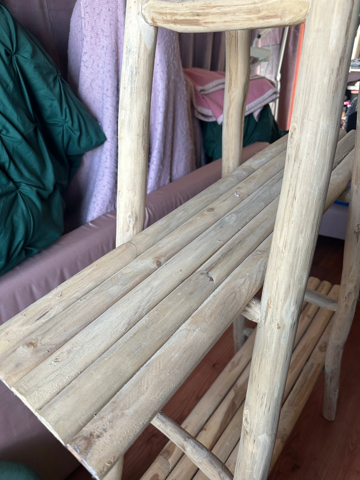 Houten plantenrek / decoratierek, Ophalen, Gebruikt
