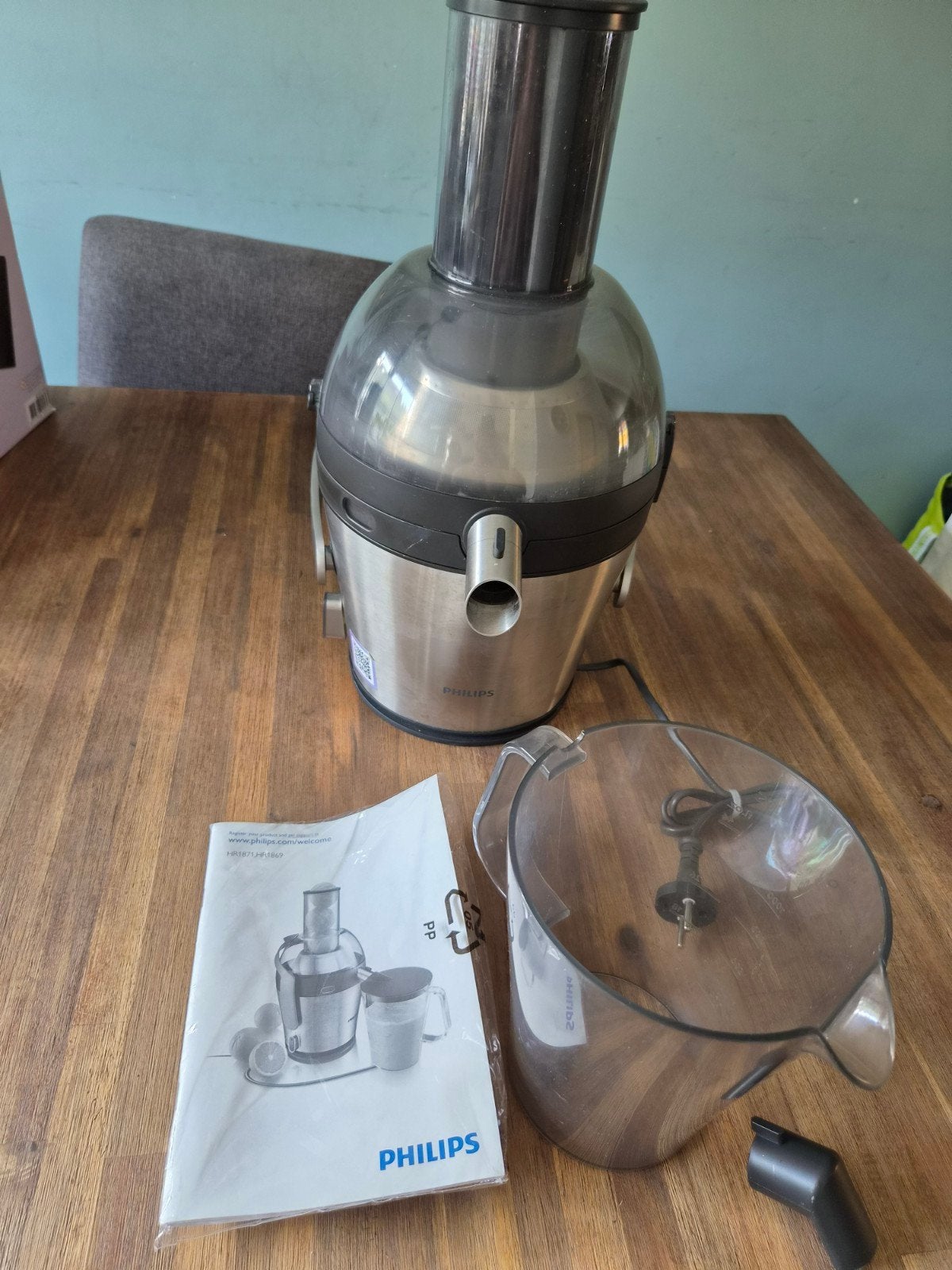 Philips Sapcentrifuge HR1871 - Compact en Krachtig, Ophalen, Zo goed als nieuw
