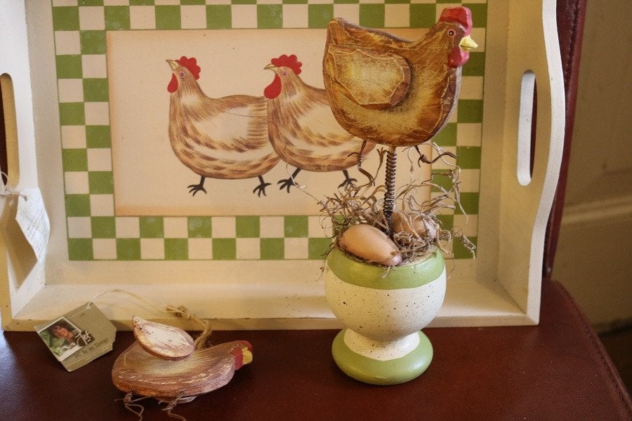Jet by ter Steege Cluck Cluck / kippen o.a.  dienbladen, Nieuw, Ophalen of Verzenden, Overige typen, Met afbeelding/tekst