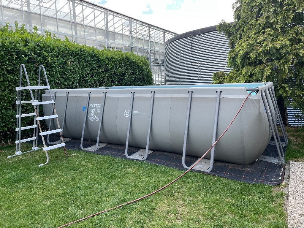 Intex rechthoekig opzetzwembad 5.49x2.74x1.22, Gebruikt, 200 tot 300 cm, Rechthoekig, Ophalen