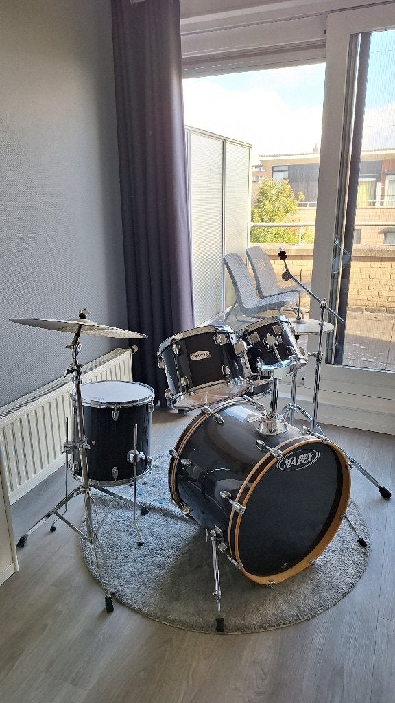 Drumstel Mapex & Paiste, Ophalen, Gebruikt, Overige merken