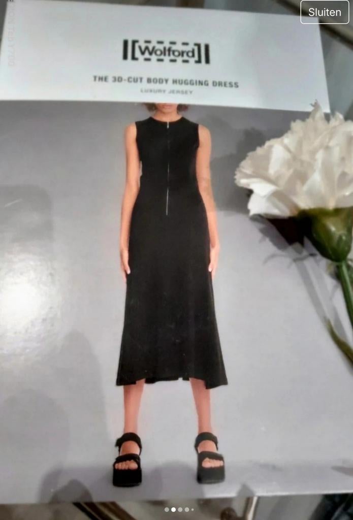 Wolford the 3 d Cut body hugging dress, Zwart, Nieuw, Ophalen of Verzenden, Maje