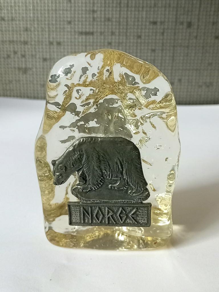 norse glazen presse papier, noorwegen, Antiek en Kunst, Ophalen of Verzenden