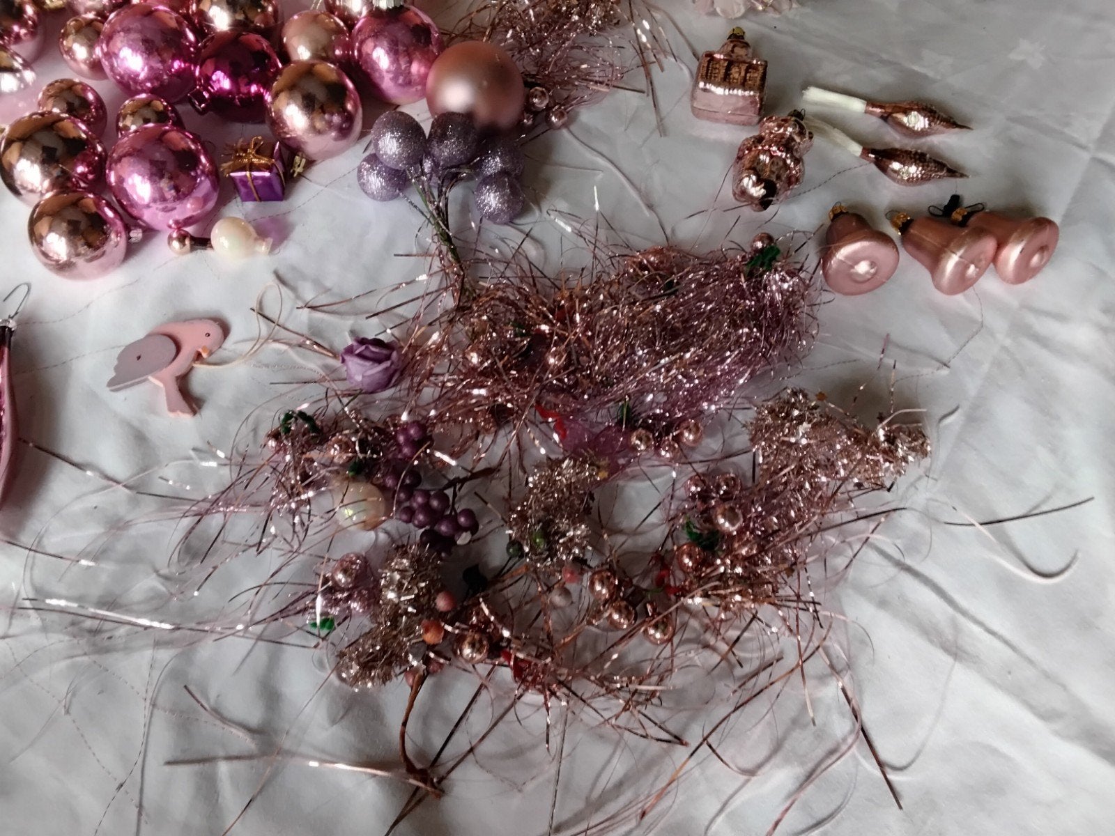 kerst   decoratie lila  92 stuks, Ophalen of Verzenden, Hanger