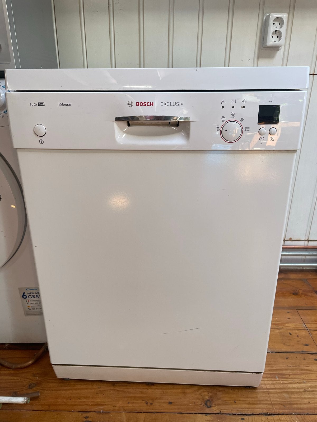 Bosch Exclusiv Silence Vaatwasser - Wit, Witgoed en Apparatuur, Vaatwasmachines, Ophalen, Gebruikt, 60 cm of meer, 85 tot 90 cm