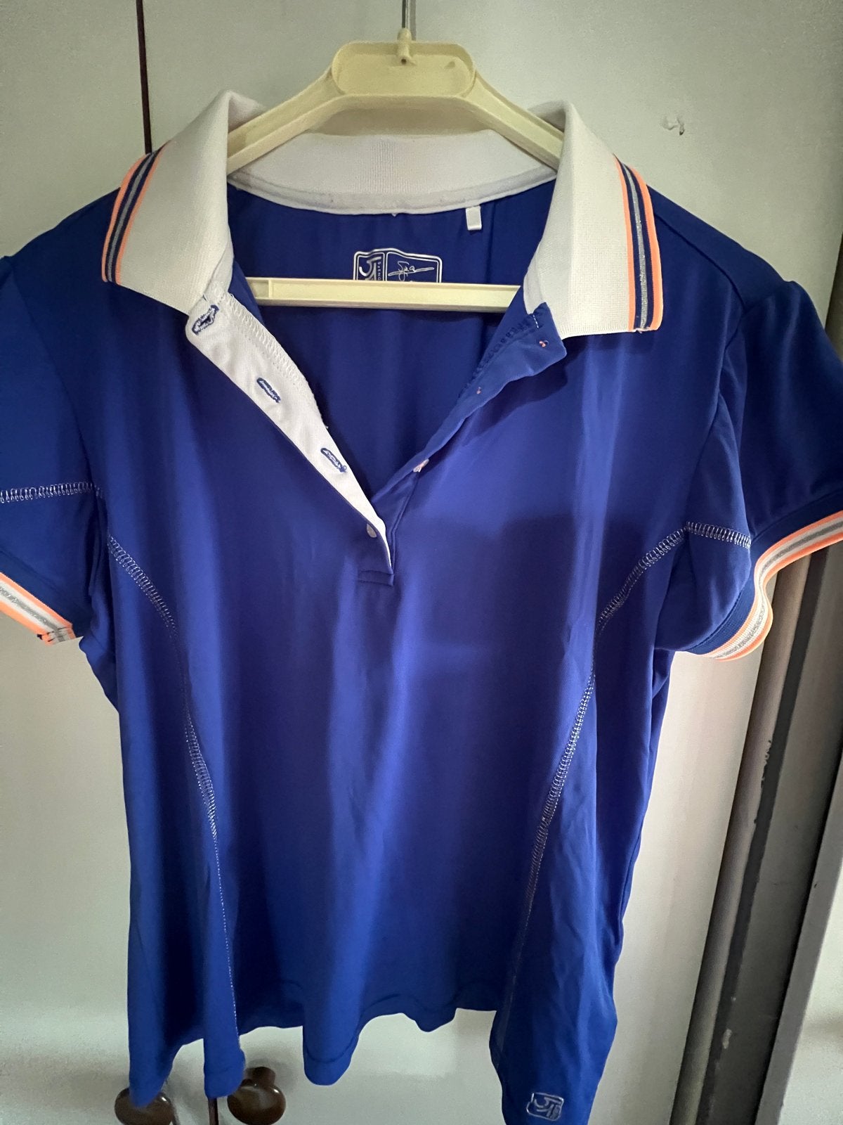 Sjeng dames poloshirt (tennis) maat XL kobaltblauw, Blauw, Maat 46/48 (XL) of groter, Ophalen of Verzenden, Zo goed als nieuw