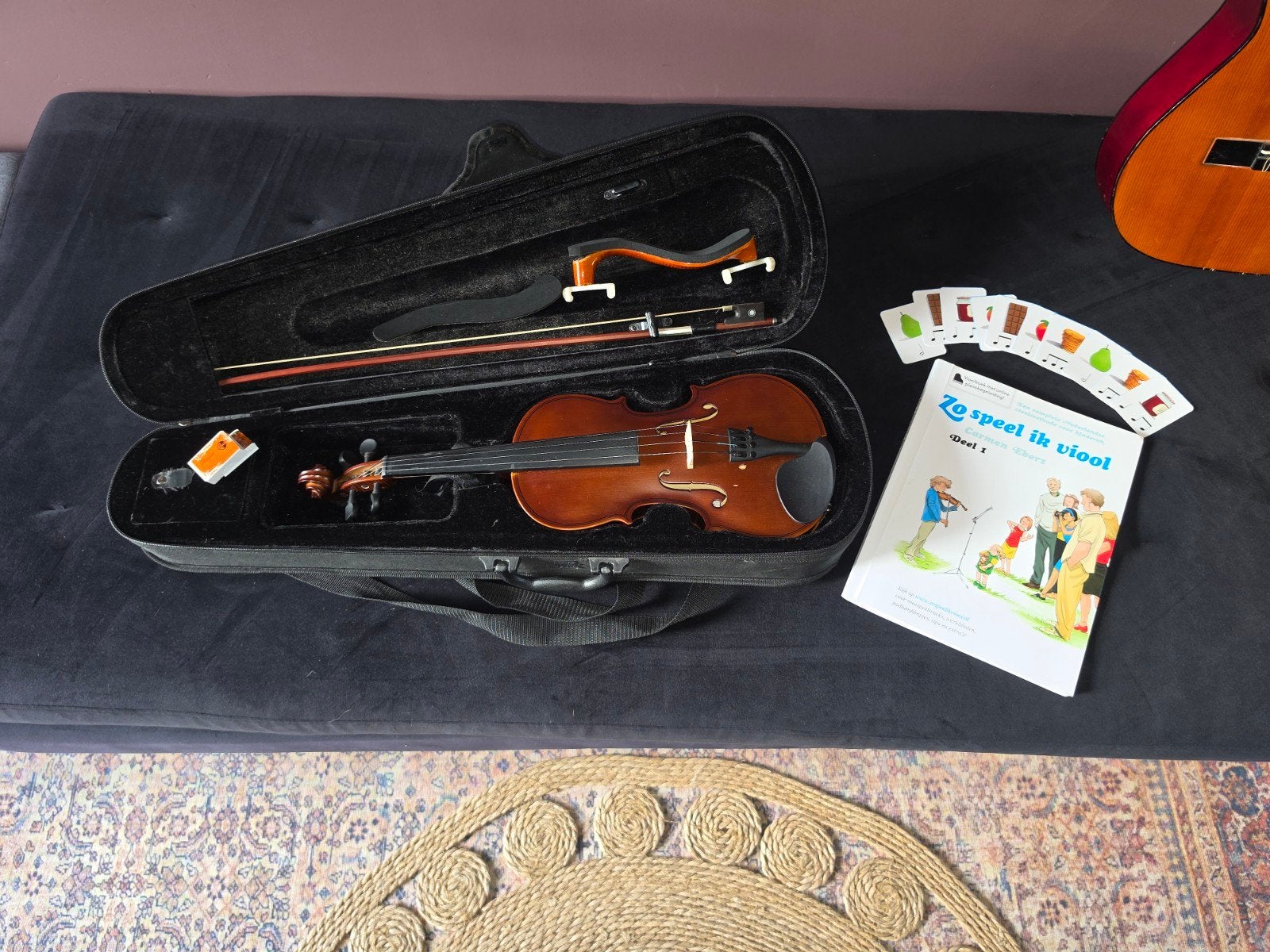 Startone 3/4 kinder viool met leerboek en hars, Gebruikt, 3/4-viool, Viool, Ophalen of Verzenden