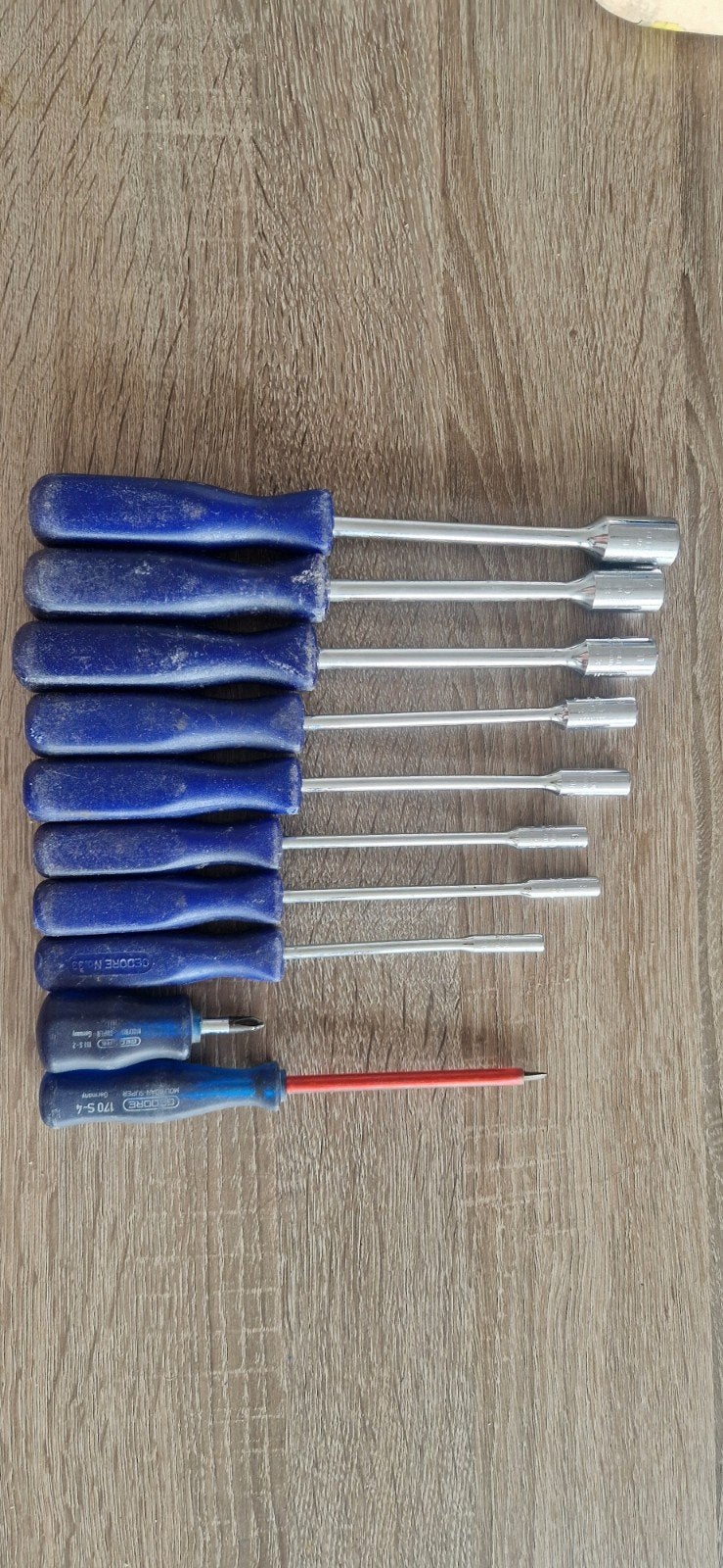 Gedore doppenset - Diverse maten, Doe-het-zelf en Verbouw, Gereedschap | Handgereedschap, Ophalen of Verzenden, Gebruikt, Gereedschapsset