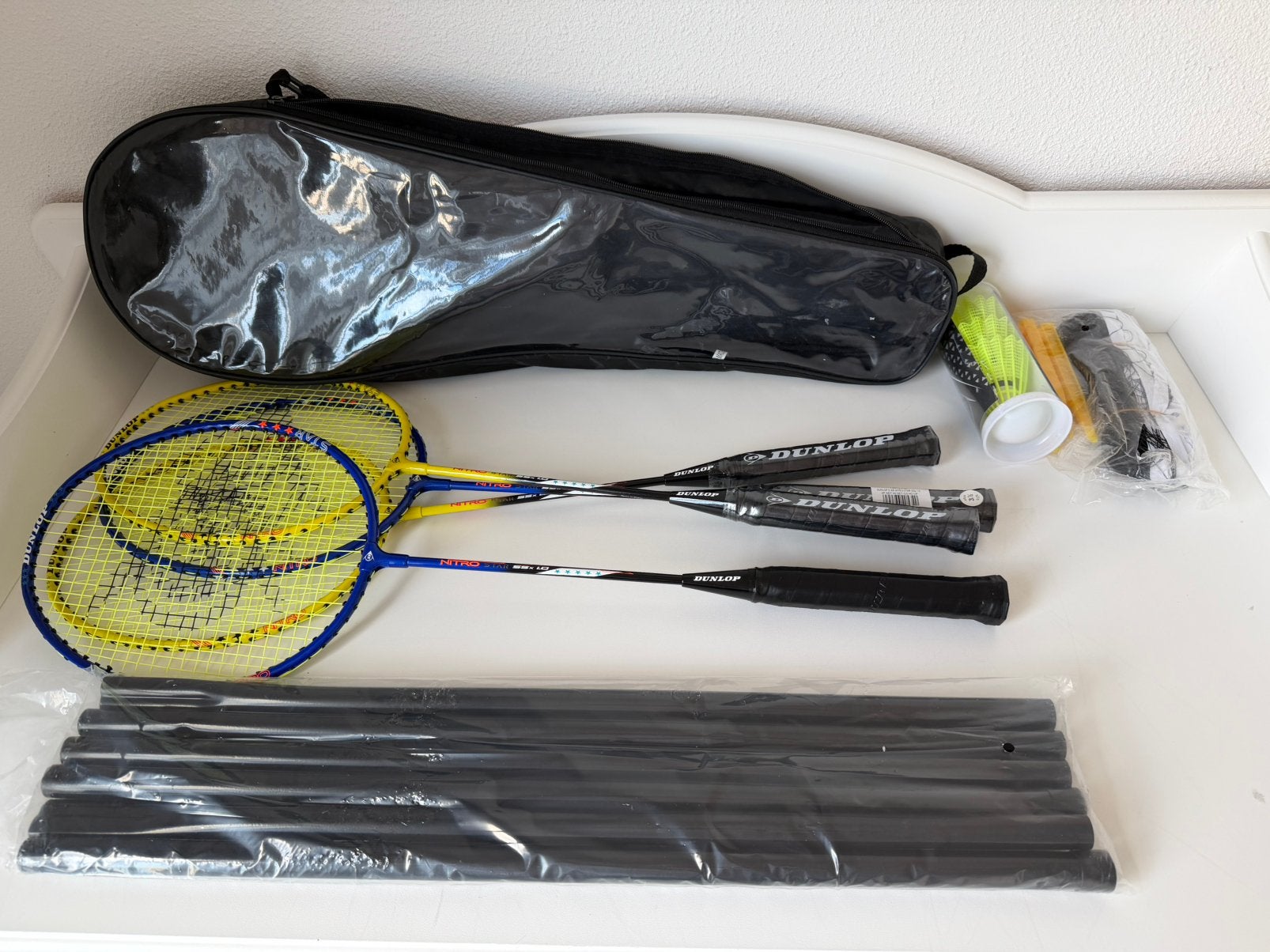 Badmintonset Dunlop, Sport en Fitness, Ophalen, Zo goed als nieuw, Racket(s)