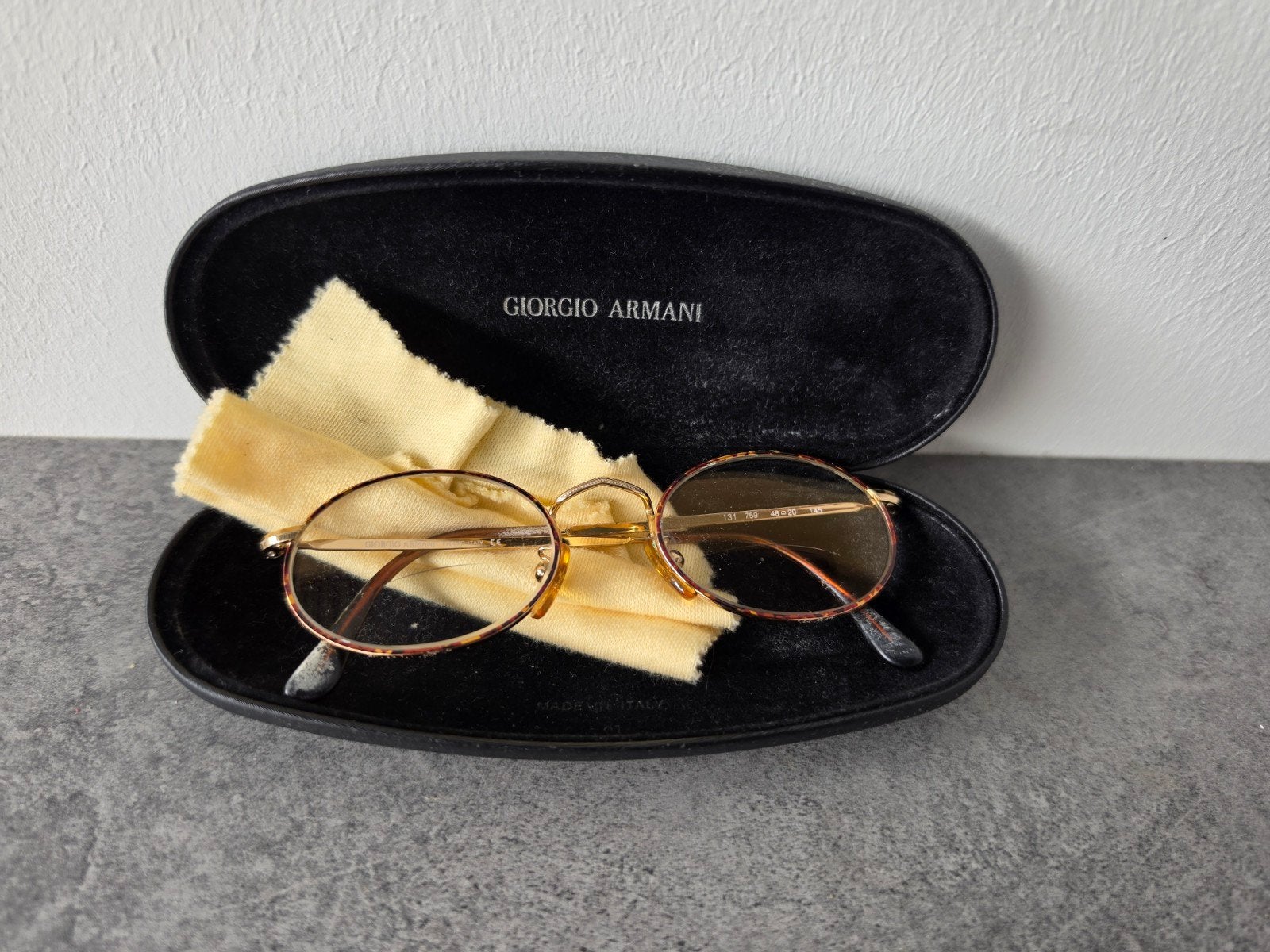2x Vintage Giorgio Armani bril 1 met Clip-on Glazen, Sieraden, Tassen en Uiterlijk, Zonnebrillen en Brillen | Dames, Overige merken