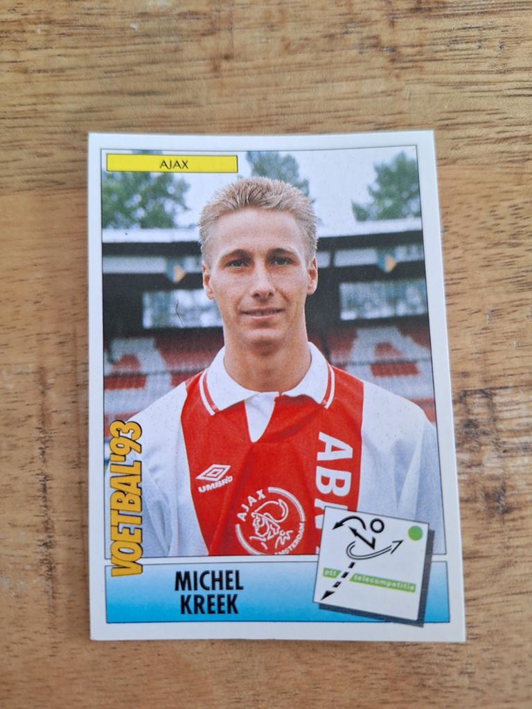 Panini Voetbal '93 - Michel Kreek (Ajax) #27, Ophalen of Verzenden, Gebruikt, Plaatje