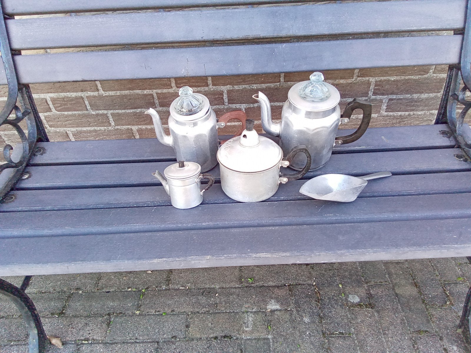 Aluminium set, Antiek en Kunst, Ophalen of Verzenden
