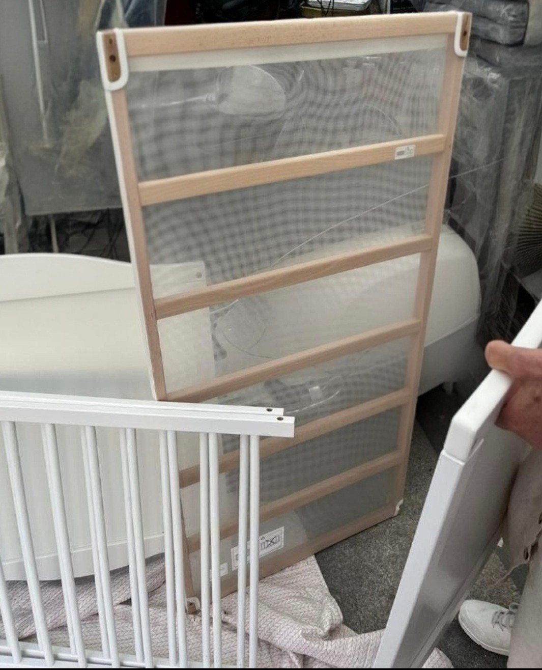 Ongebruikt IKEA SMÅGÖRA babybedje, wit, 60x120 cm, Ophalen of Verzenden, Nieuw