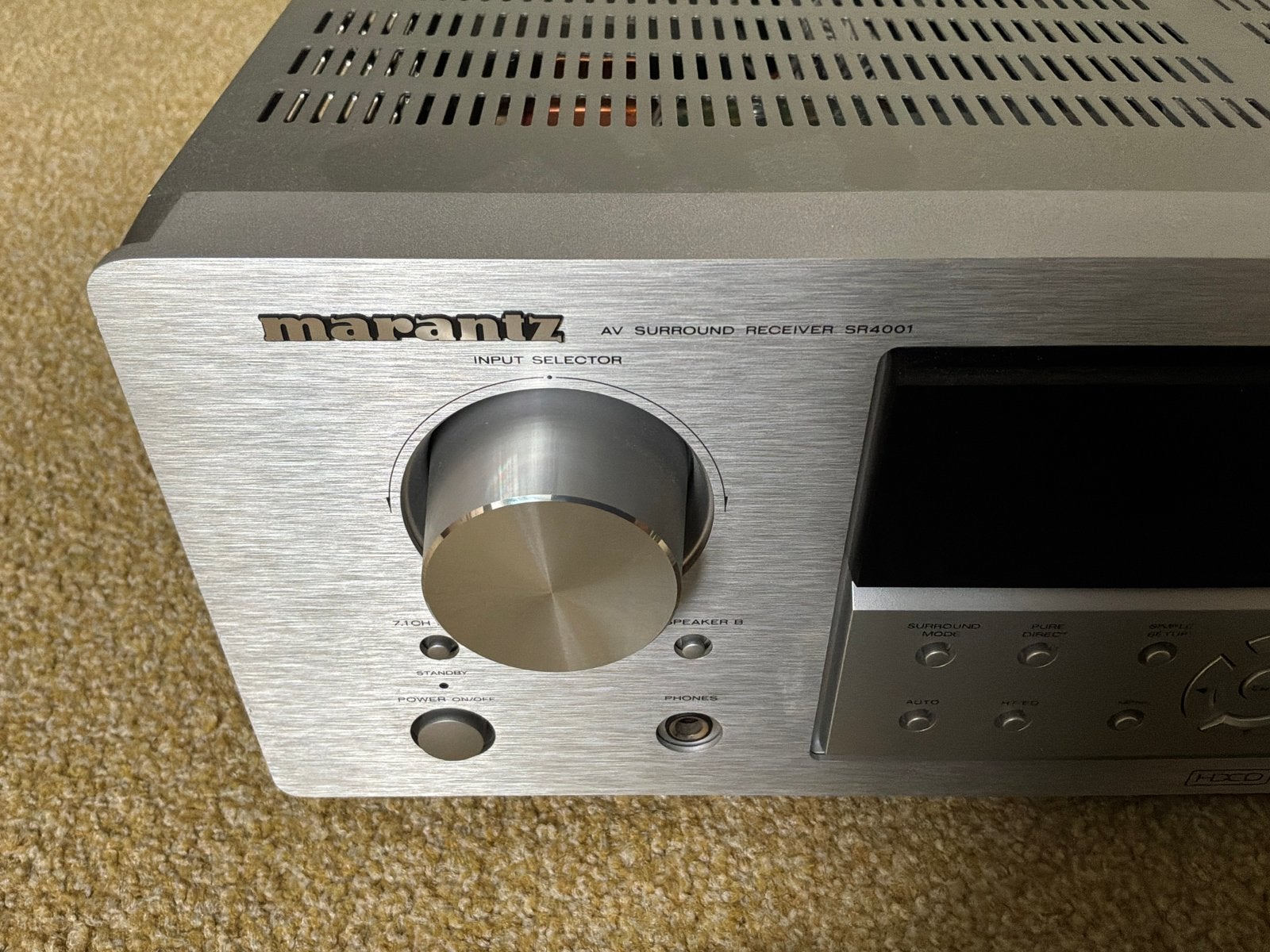 Marantz AV receiver SR 4001 zilver, incl. afstandsbediening, Zo goed als nieuw, 60 tot 120 watt, Ophalen, Marantz