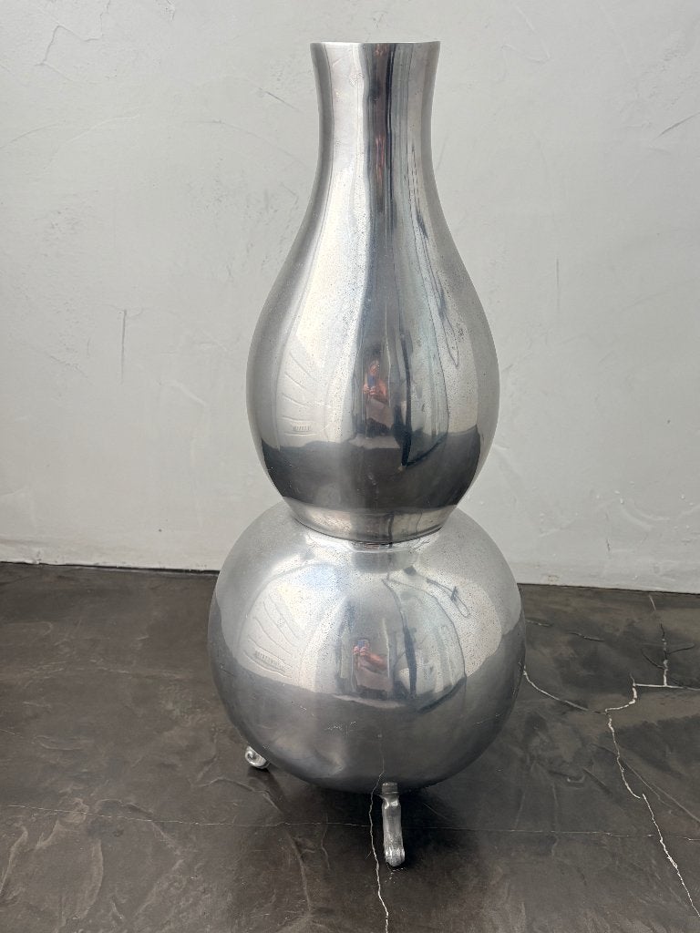 Decoratieve aluminium vaas, Ophalen, Overige materialen, 58 cm, Matte afwerking