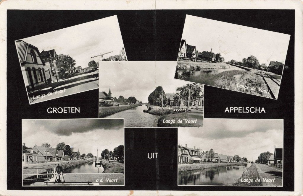 Appelscha  langs de Vaart L3095, Ophalen, 1940 tot 1960, Gelopen, Friesland