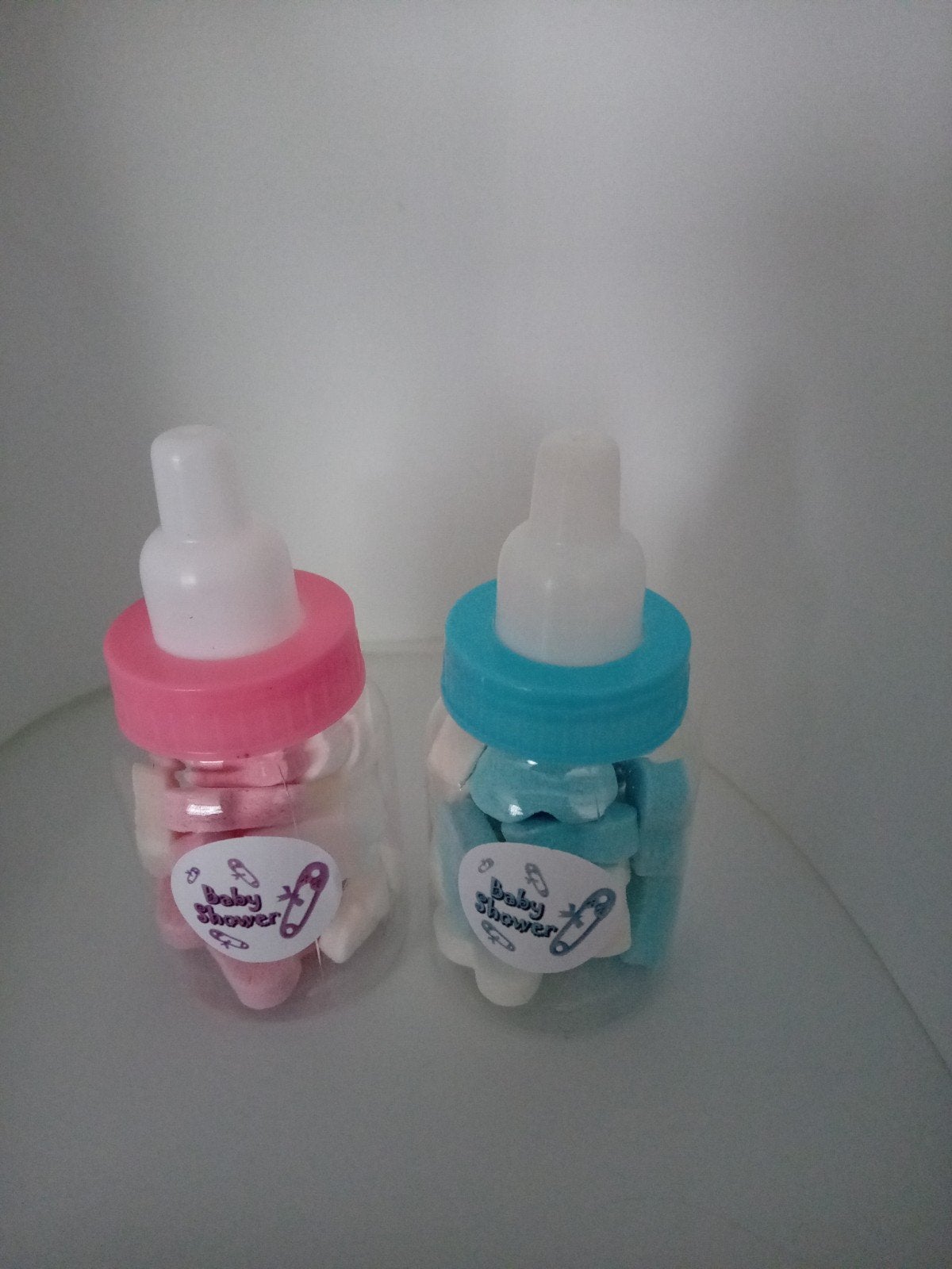 Babyshower flesje gevuld+sticker 0.75, Ophalen of Verzenden, Nieuw, Kraamcadeau