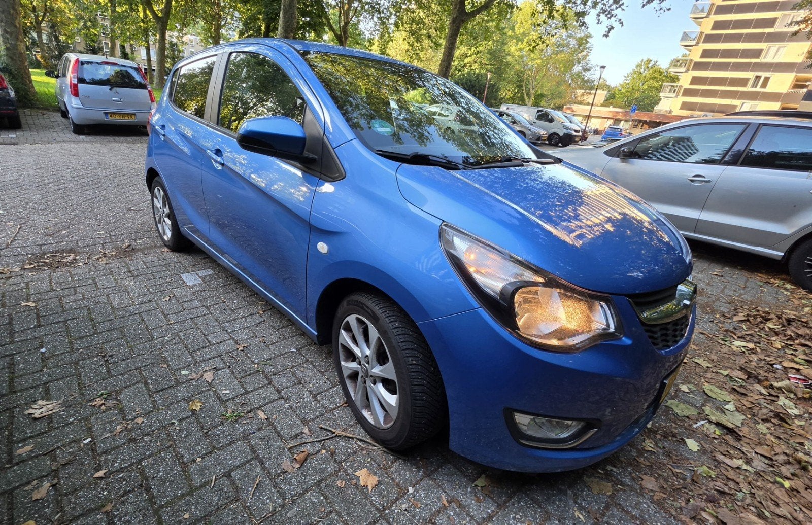Opel Karl 1.0 LPG Ecoflex 55KW 2015 Blauw, Auto's, Voorwielaandrijving, 74 pk, Blauw, 23 km/l