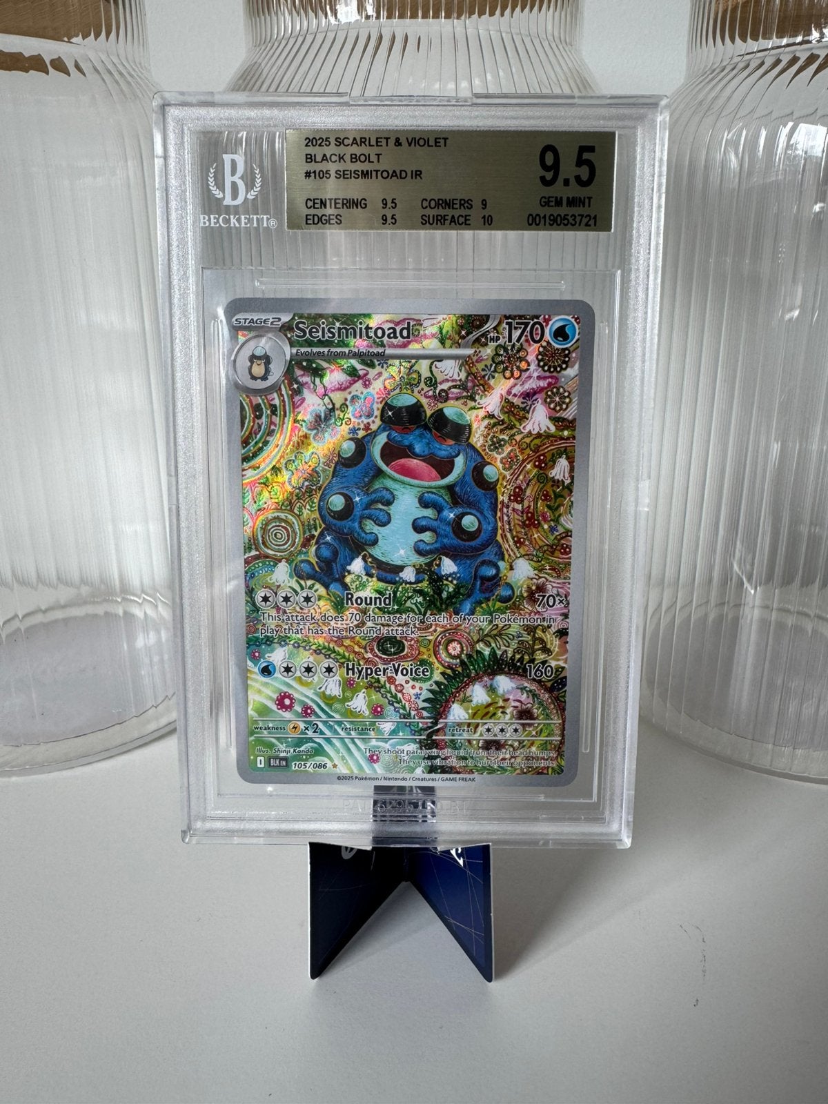 BGS 9.5 Seismitoad #105 – Black Bolt (Illustration Rare), Ophalen of Verzenden, Zo goed als nieuw