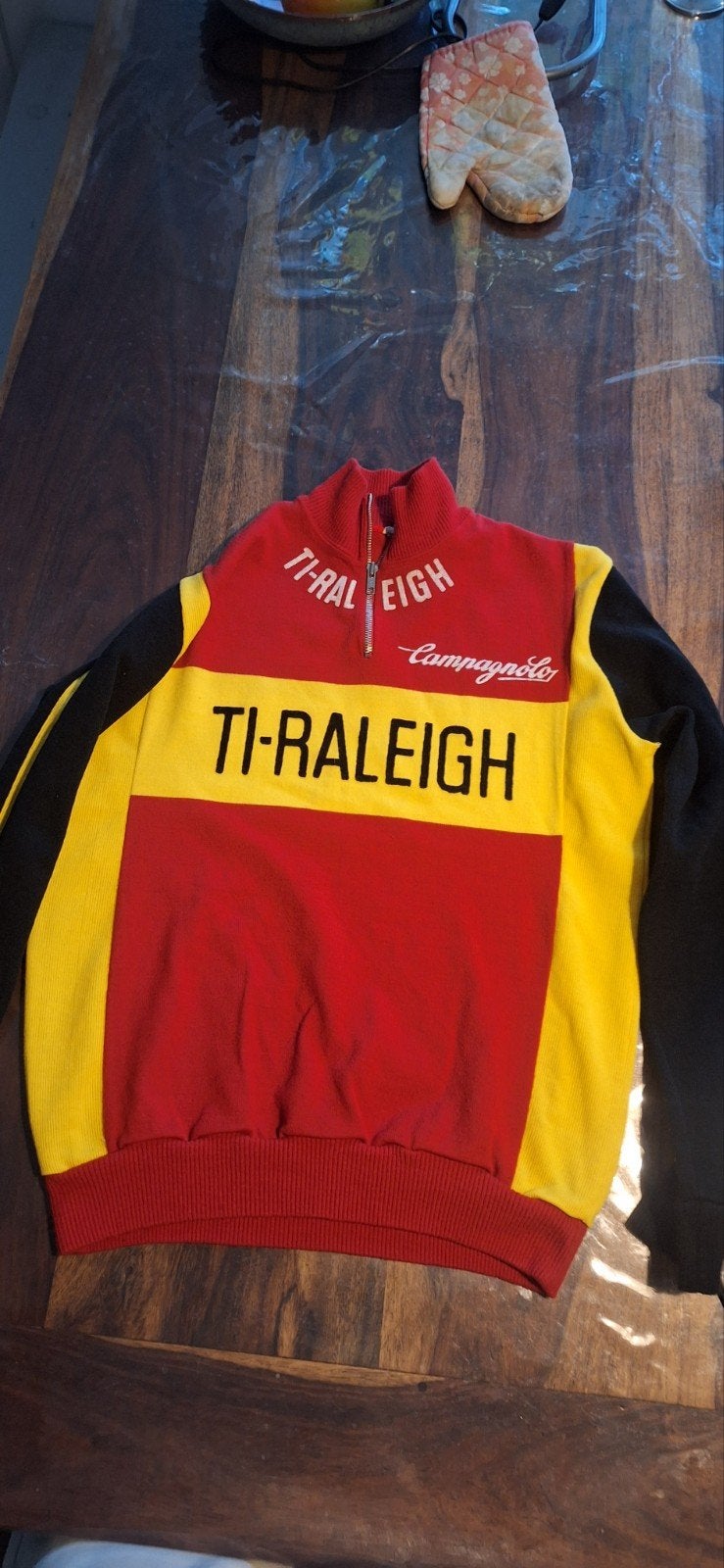 Vintage TI-Raleigh Trui - Maat L (geen achterzakken), Ophalen of Verzenden, Gedragen, TI-Raleigh