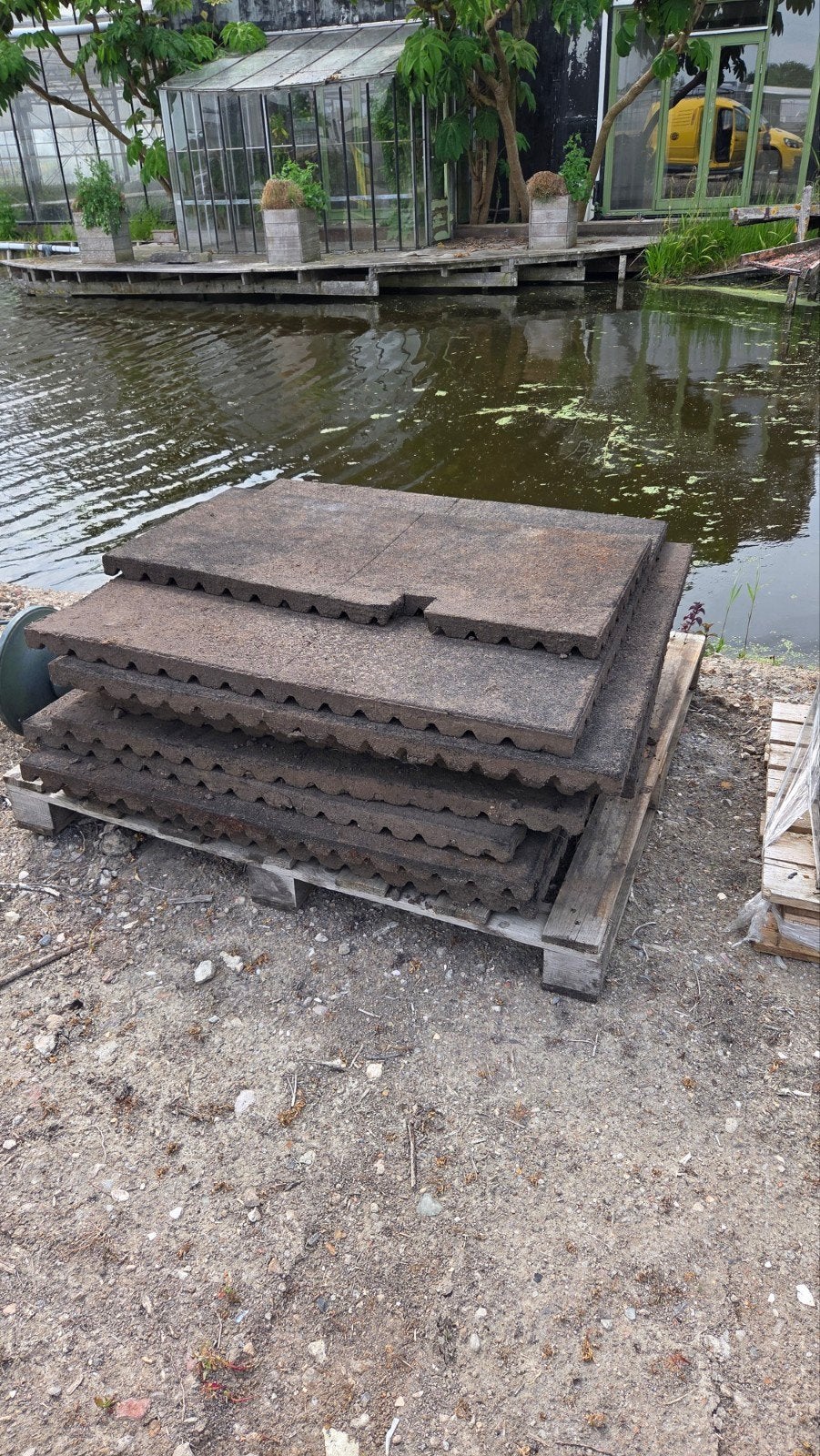 Rubberen tegels 50x50x5 cm voor speeltoestellen (7 m²), Tuin en Terras, Tegels en Klinkers, Ophalen, Gebruikt, Overige typen, Rubber