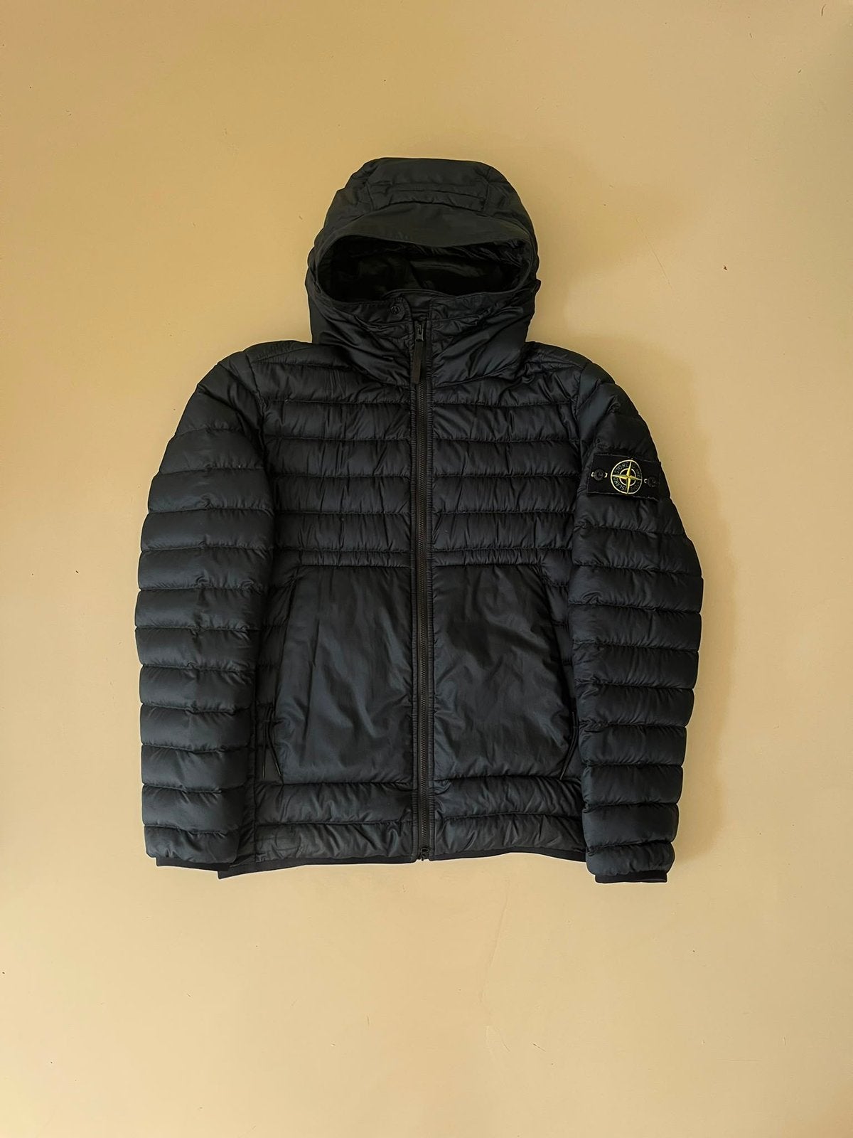 Stone island Bio-based ripstop nylon down, Kleding | Heren, Ophalen of Verzenden, Zo goed als nieuw, Maat 46 (S) of kleiner, Blauw