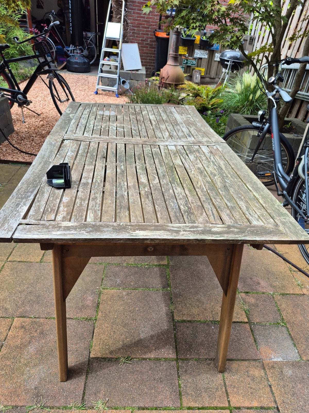 Tuintafel voor opknappen of oppottafel, Tuin en Terras, Ophalen, Gebruikt, Rechthoekig, Hout