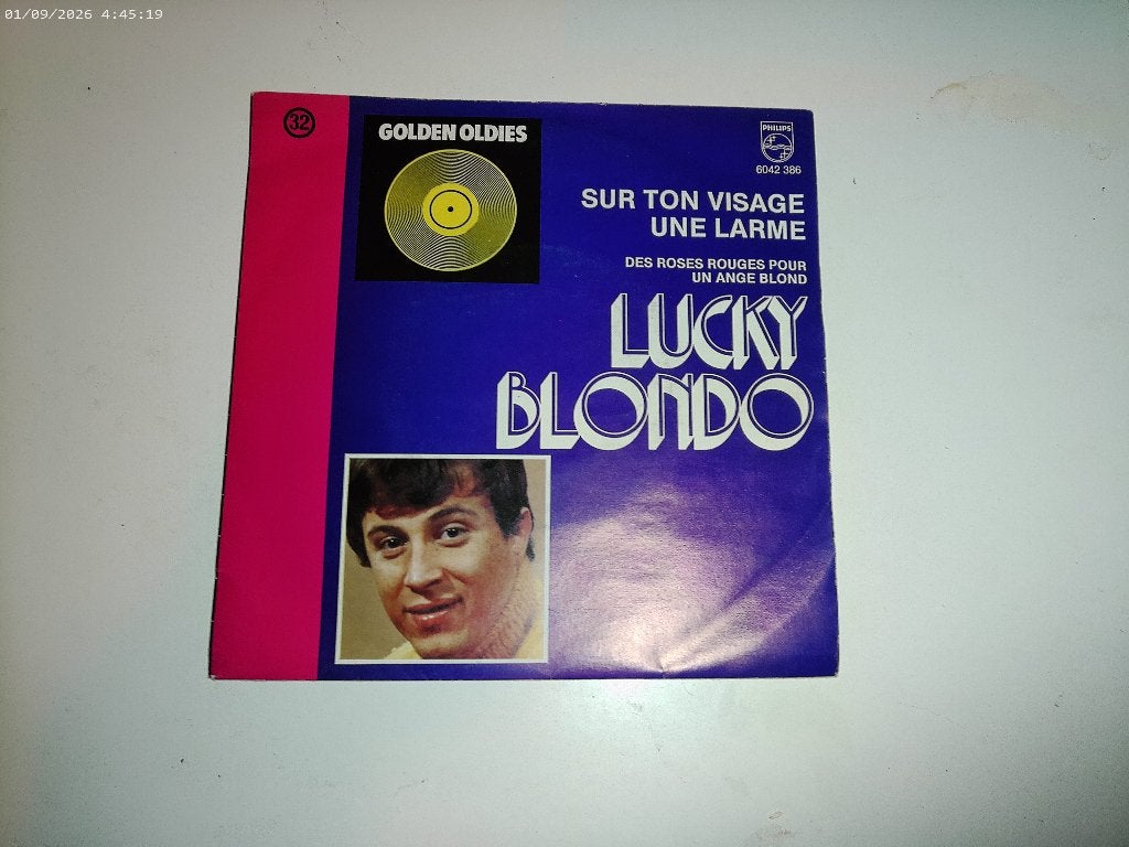 Lucky Blondo - Sur ton visage  OLDIES, Gebruikt, 7 inch, Ophalen of Verzenden, Pop