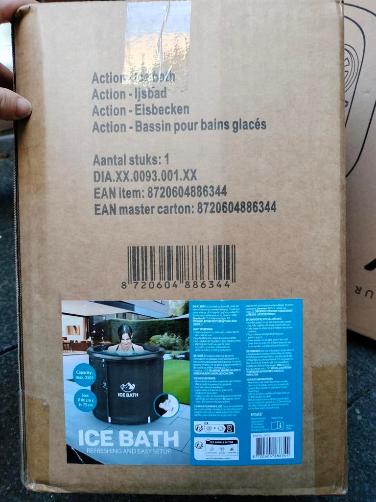 Opblaasbaar ijs bad, Tuin en Terras, Zwembad-toebehoren, Ophalen of Verzenden, Nieuw
