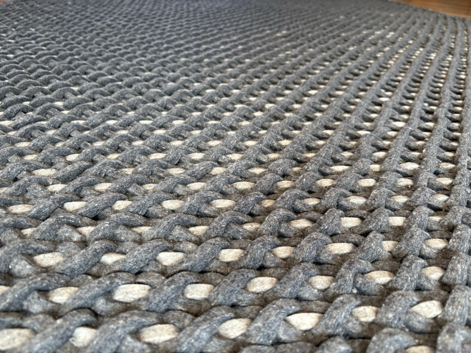 Veer Carpets Cable Tapijt - Antra/Silver (230x160 cm), Ophalen, Gebruikt, 150 tot 200 cm, 200 cm of meer