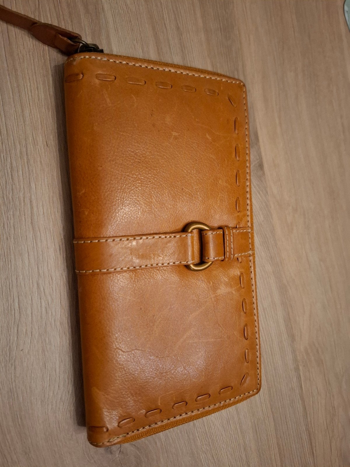 5th Avenue Leren Portemonnee - Cognac, Overige merken, Bruin, Nieuw, Ophalen of Verzenden