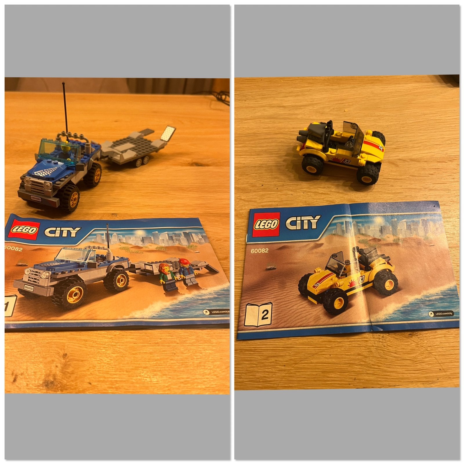 Lego City 60082 Jeep met aanhanger + Buggy, Ophalen of Verzenden, Zo goed als nieuw