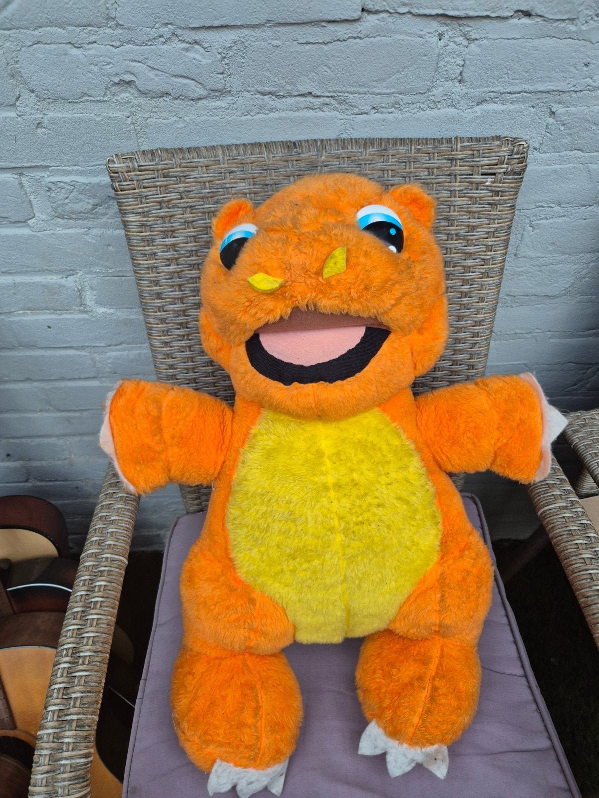 Grote knuffel - Charmander Pokémon 1999, Kinderen en Baby's, Speelgoed | Knuffels en Pluche, Oranje, Gebruikt, Overige merken