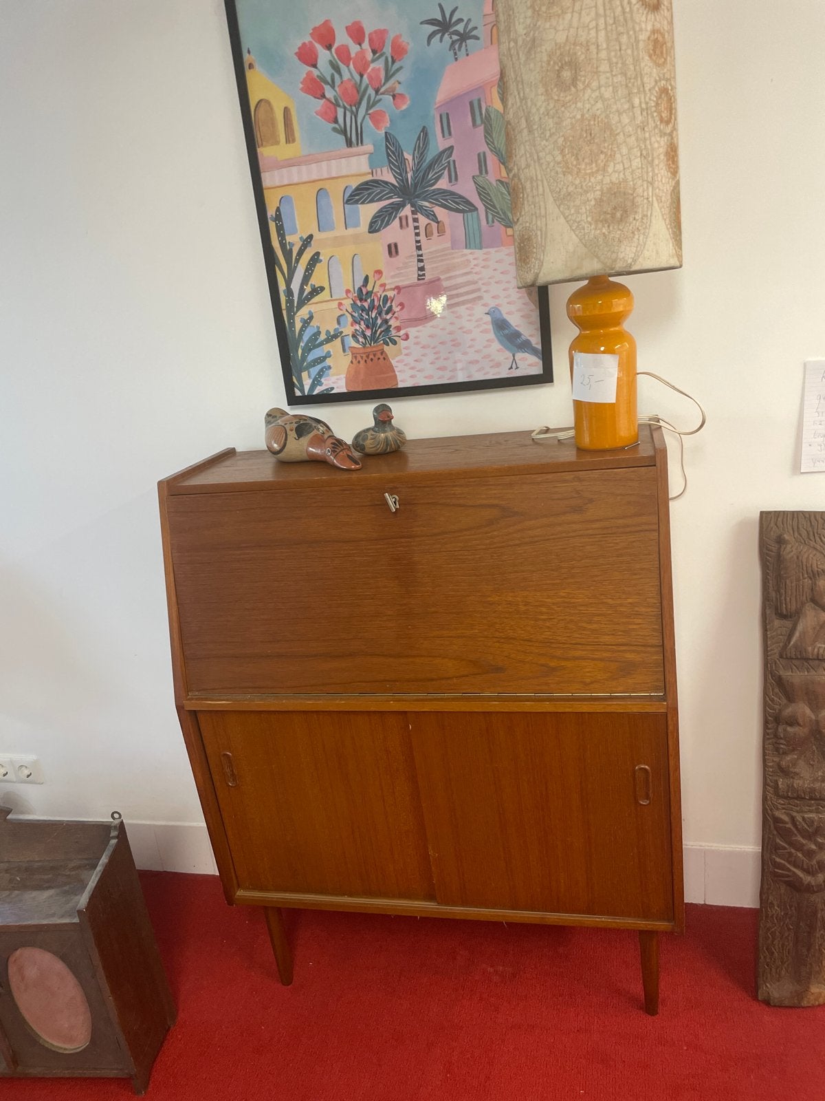 Vintage Lockwood secretaire - Nederlands design, Huis en Inrichting, Ophalen, Gebruikt, Retro jaren 60' nederlands