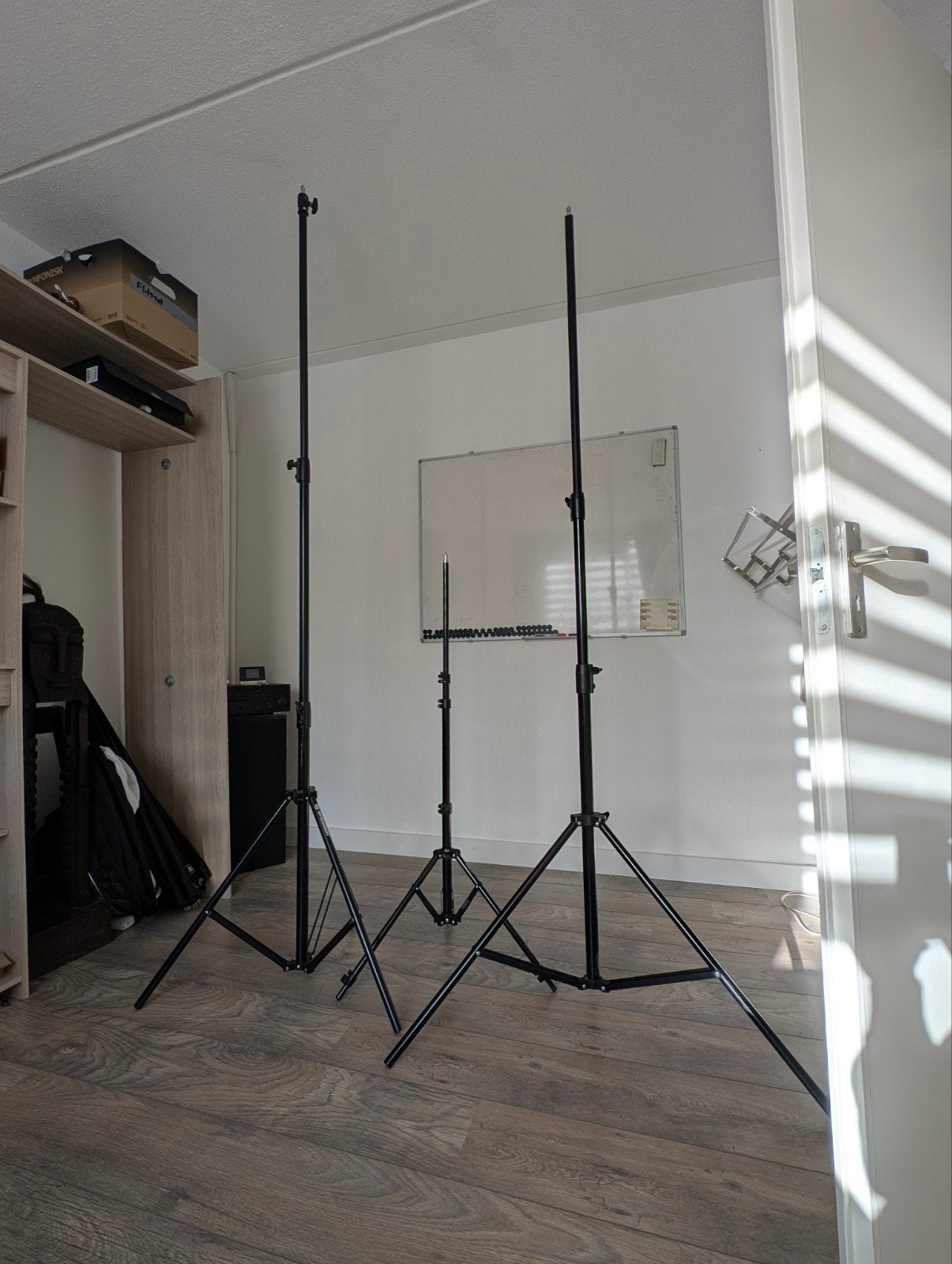 Diverse studiostatieven 160-380cm: Jinbei, Nanlight, Bresser, Ophalen of Verzenden, Zo goed als nieuw