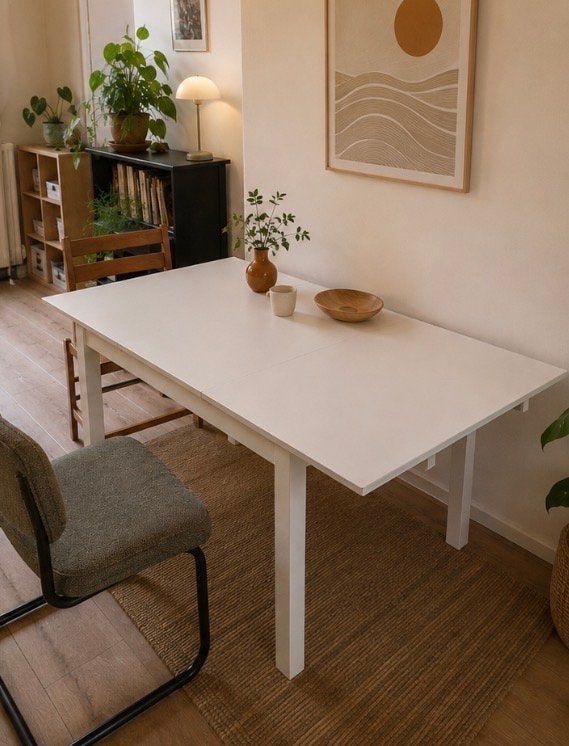 IKEA Uittrekbare Eettafel - Compact en Veelzijdig, Huis en Inrichting, Tafels | Eettafels, Ophalen, Gebruikt, 100 tot 150 cm, 50 tot 100 cm