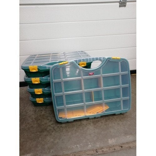 Nieuwe Sorteerkoffers 24-26 Groen 460x350x81mm 26 vaks, Nieuw, Ophalen of Verzenden, Nvt, Nvt