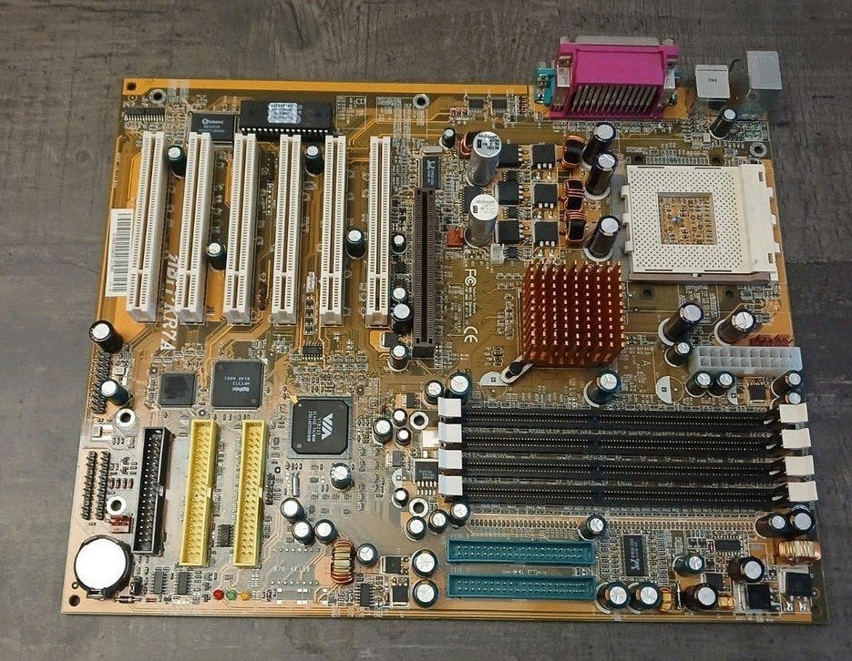 Abit KR7A socket 462 moederbord., Computers en Software, Gebruikt, Socket 462, Ophalen of Verzenden, DDR