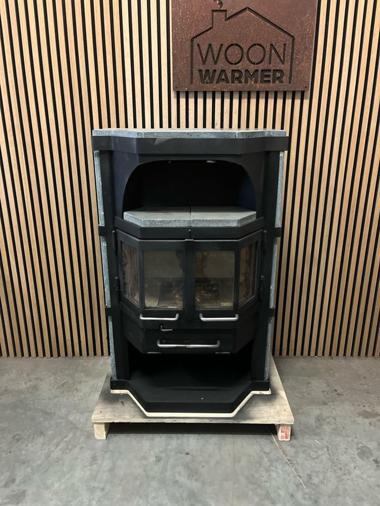25093 Speksteenkachel Bk 8kw, Huis en Inrichting, Kachels, Ophalen, Info@woonwarmer.nl, Gebruikt, Houtkachel
