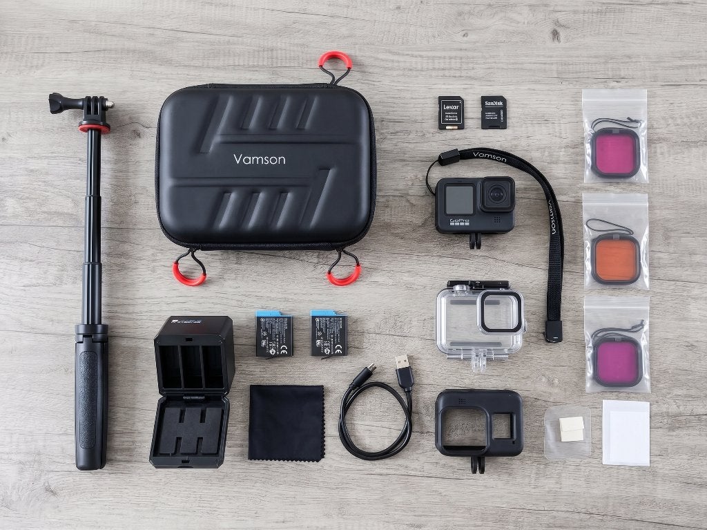 GoPro HERO8 Black + 3 Accu’s + 256GB + Veel Extras