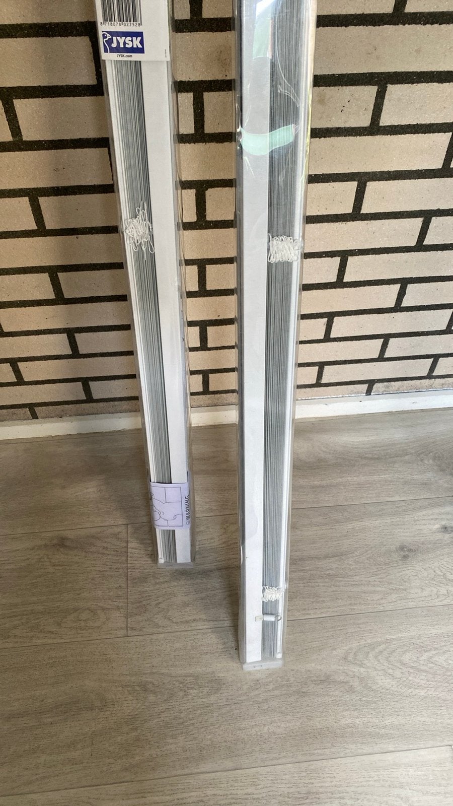 Nieuwe aluminium jaloezieën 120x130cm en 130x130cm, Ophalen, Jaloezie, Wit, Metaal