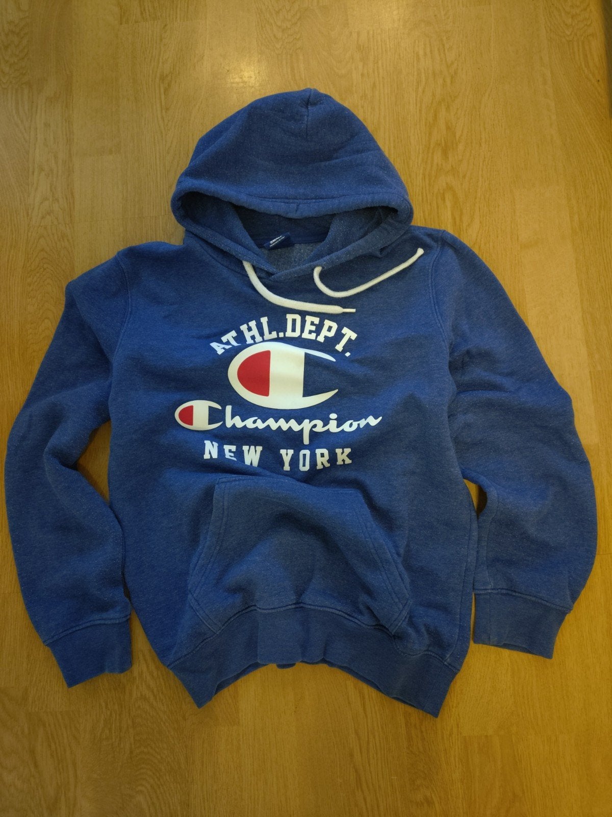 Champion hoodie blauw - Maat S, Blauw, Champion, Ophalen of Verzenden, Gedragen