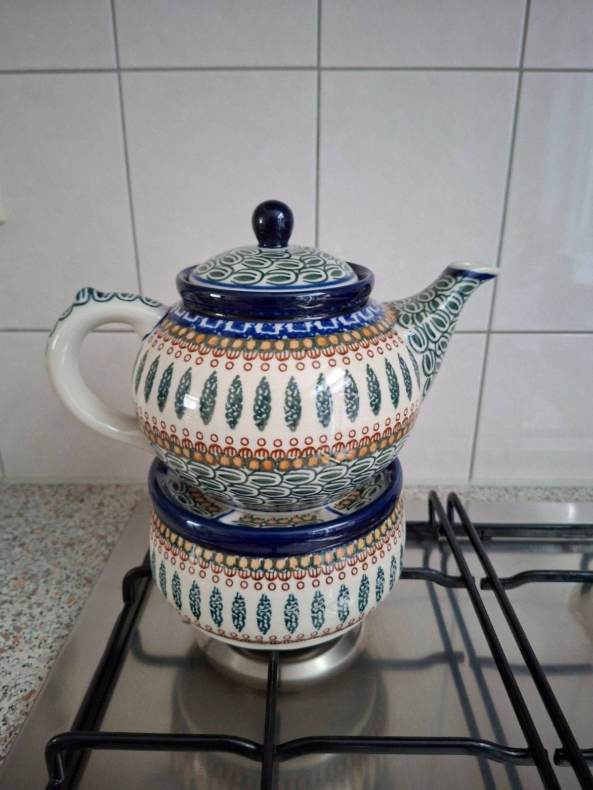 Pools aardewerk ,theepot/theelicht, Huis en Inrichting, Ophalen, Overige typen, Zo goed als nieuw, Overige stijlen