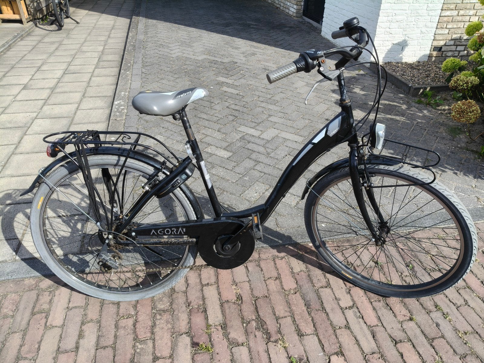 Stoere zwarte meidenfiets 26 inch, Fietsen en Brommers, Minder dan 47 cm, Ophalen, Gebruikt