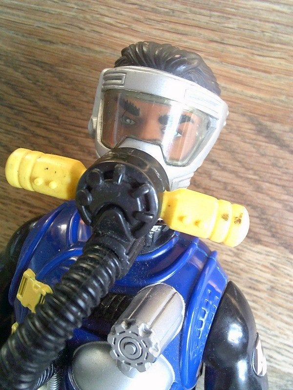 VINTAGE Man scuba diver Action man duiker 1998, Ophalen of Verzenden, Gebruikt