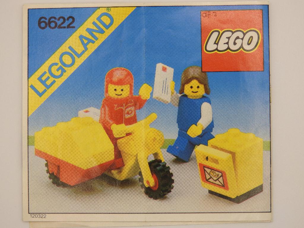 Lego 6622 Vintage Mailman on Motorcycle, Gebruikt, Overige thema's, Verzenden, Lego
