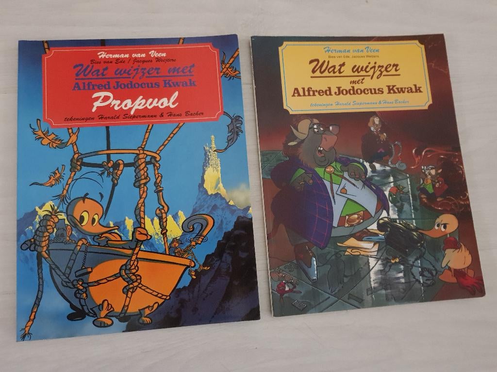 2 x Alfred Jodocus Kwak, Boeken, Meerdere stripboeken, Ophalen of Verzenden, Gelezen, O.a. Herman van Veen