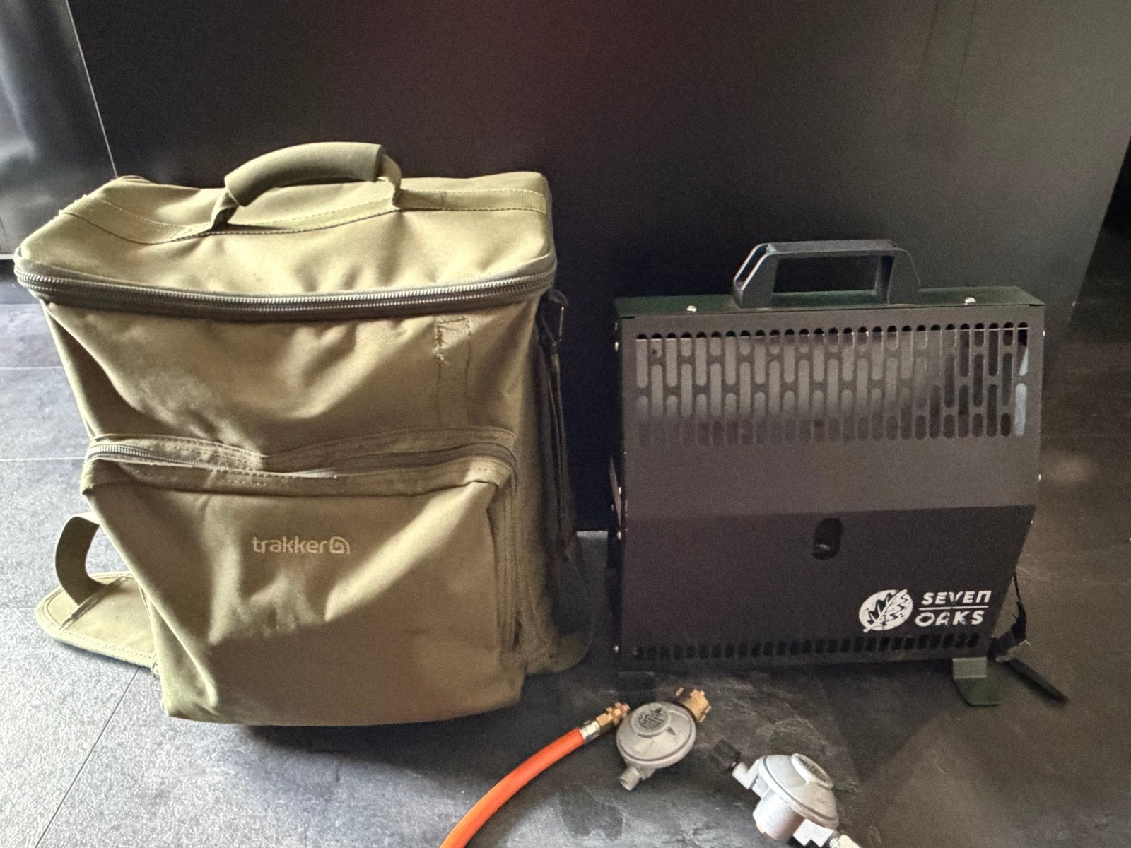 Sevenoaks gaskachel met Trakker tas, Ophalen, Gebruikt